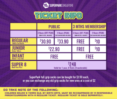 SuperPark Ticket Info